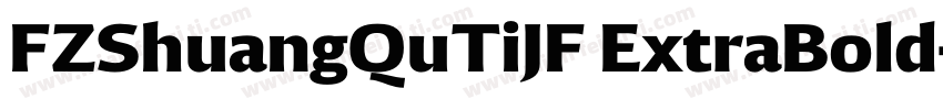 FZShuangQuTiJF ExtraBold字体转换